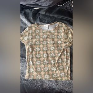 Floral transparent cover up.